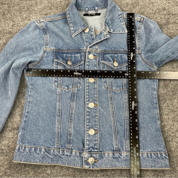 Hudson Jacket Womens Small/ Medium Blue Jeans Denim 100% Cotton Button Front - Picture 5 of 12